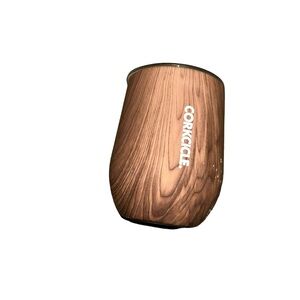 Corkcicle Stemless Cup,12 oz walnut wood hot cold drink tumbler wine glass